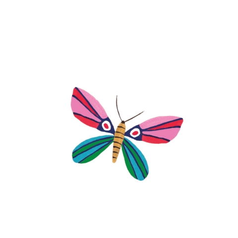 Fly Butterfly Sticker by afabula