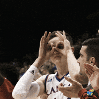 Kansas Basketball Celebration GIF by Kansas Athletics