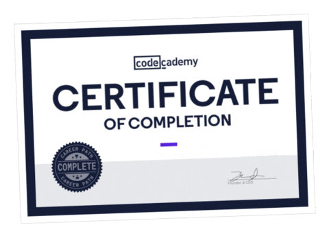 Certificate Learn To Code Sticker by Codecademy