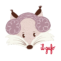 Christmas Fox Sticker by Il Gufo