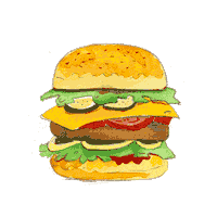 cityconf comida hamburguesa hambre city confidential Sticker