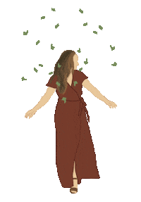 Make It Rain Girl Sticker by Carlyita