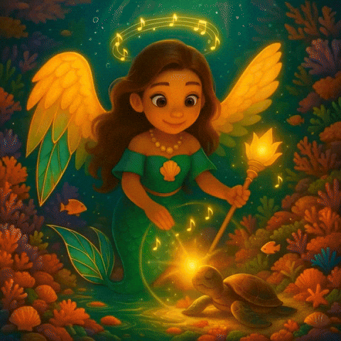 TheRealSiraphael giphyupload fantasy gif healing light magical mermaid GIF