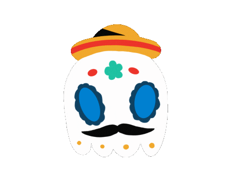 Mexico Ghost Sticker by A R T H U R