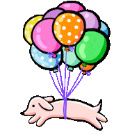 Happy Dog Sticker by Stefanie Shank