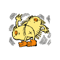 Bird Chicken Sticker by ぴょろりんちょ（ひよこ人間ぴよ）