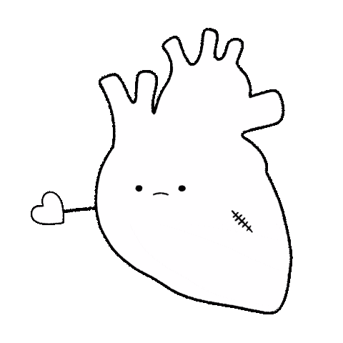 jobenhaim giphyupload cute heart sad Sticker