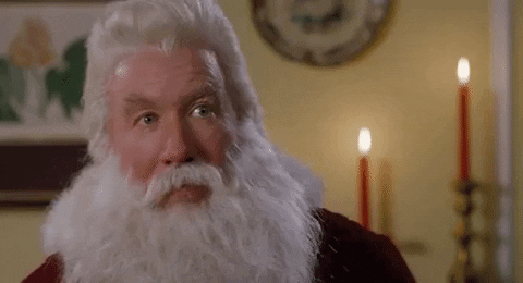 Santa Claus Christmas Movies GIF by GIF Greeting Cards