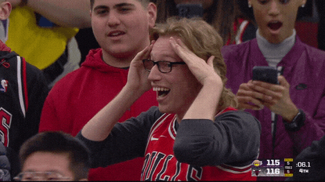 Celebration Wow GIF by NBA