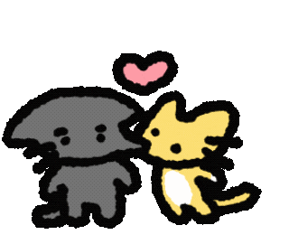 French Kiss Cat Sticker