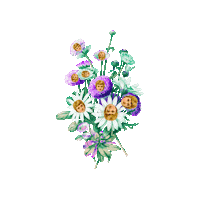 Creepy Cute Flowers Sticker by TheGrungeMonkey