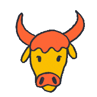 New Year Cow Sticker by Amazon Photos