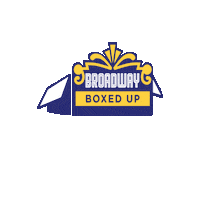 broadwayboxedup theatre broadway theater bway Sticker