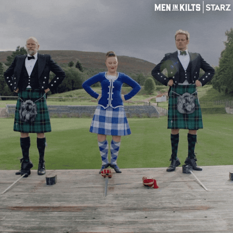 Sam Heughan Dancing GIF by Men in Kilts: A Roadtrip with Sam and Graham