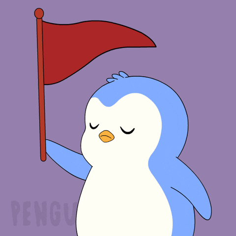Red Flag No GIF by Pudgy Penguins