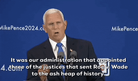 Roe V Wade Pence GIF by GIPHY News