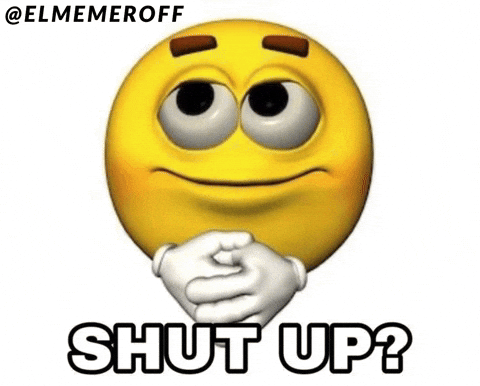 Animation Shut Up GIF