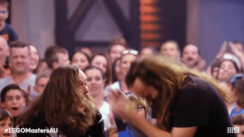 Channel 9 Reaction GIF by LEGO Masters Australia