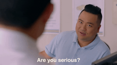 serious resting place GIF by Kim's Convenience