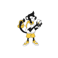 primatedigital digital cell celular mono Sticker