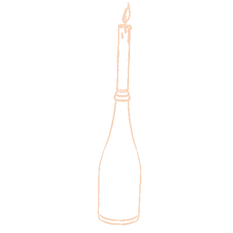 Line Candle Sticker