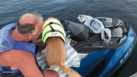 'Tuck Your Tail': Dog Joins Owner to Ride Jet Ski Across New Hampshire Lake
