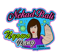 TBWAIndonesia covid lebaran mudik tbwa Sticker