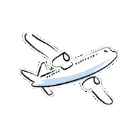 Travel Plane Sticker by HGVSocial