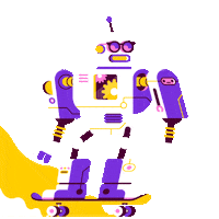 Sport Robot Sticker by Patswerk