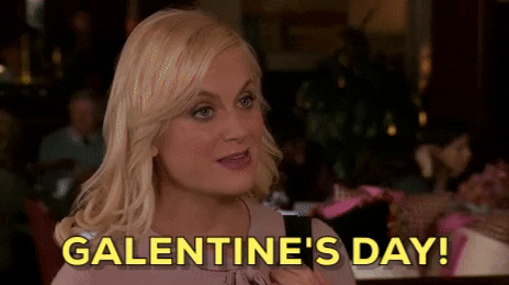 Parks And Recreation Happy Galentines Day GIF by NBC
