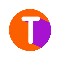 Orange Abc Sticker