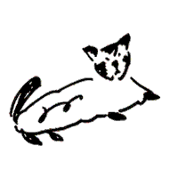 Cat ねこ Sticker by POU DOU DOU official