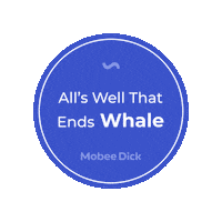 Whale Sticker by Mobeedick