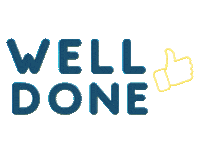 Well Done Thumbs Up Sticker by CLANEO