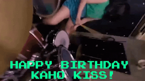 paulcook giphygifmaker kaho kiss GIF
