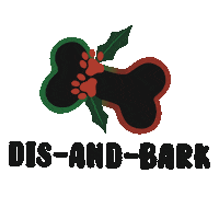 Dog Christmas Sticker by Dis-and-Bark