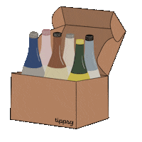 tippsysake happy cheers wine sushi Sticker