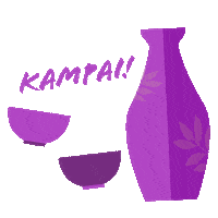 Japan Cheers Sticker by Sansei Hawaii