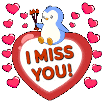 I Love You Heart Sticker by Pudgy Penguins