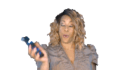 ComedianHollyLogan hello text ghost phone Sticker