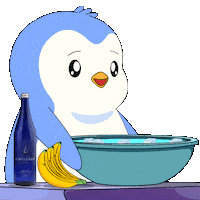 Refreshing Wake Up Sticker by Pudgy Penguins