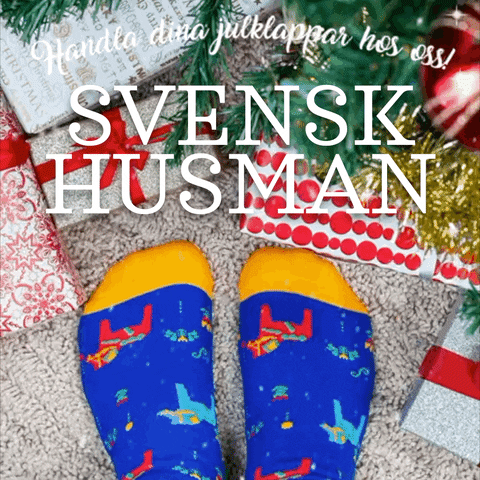 SvenskHusman christmas horse christmas socks dalahorse GIF