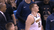 Denver Nuggets Reaction GIF by NBA