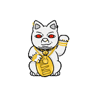 golden team cat Sticker by ECKO