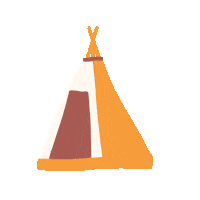 Teepee Sticker by Castle And Cubby