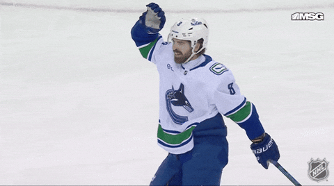 Happy Vancouver Canucks GIF by NHL