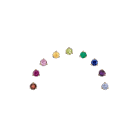 rainbow piercing Sticker by Thelastline