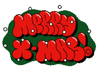 Santa Claus Graffiti Sticker by Yubia
