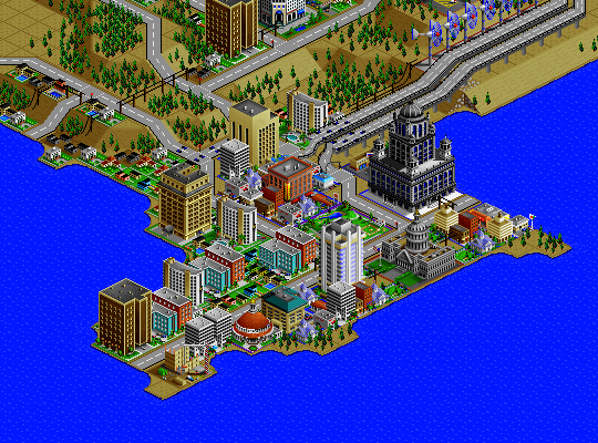 sim city 2000 pixel art GIF