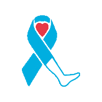 Omeza vascular whitesockcampaign padawareness pad awareness Sticker